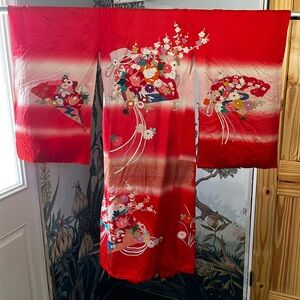 Children’s Vintage Floral Japanese Kimono